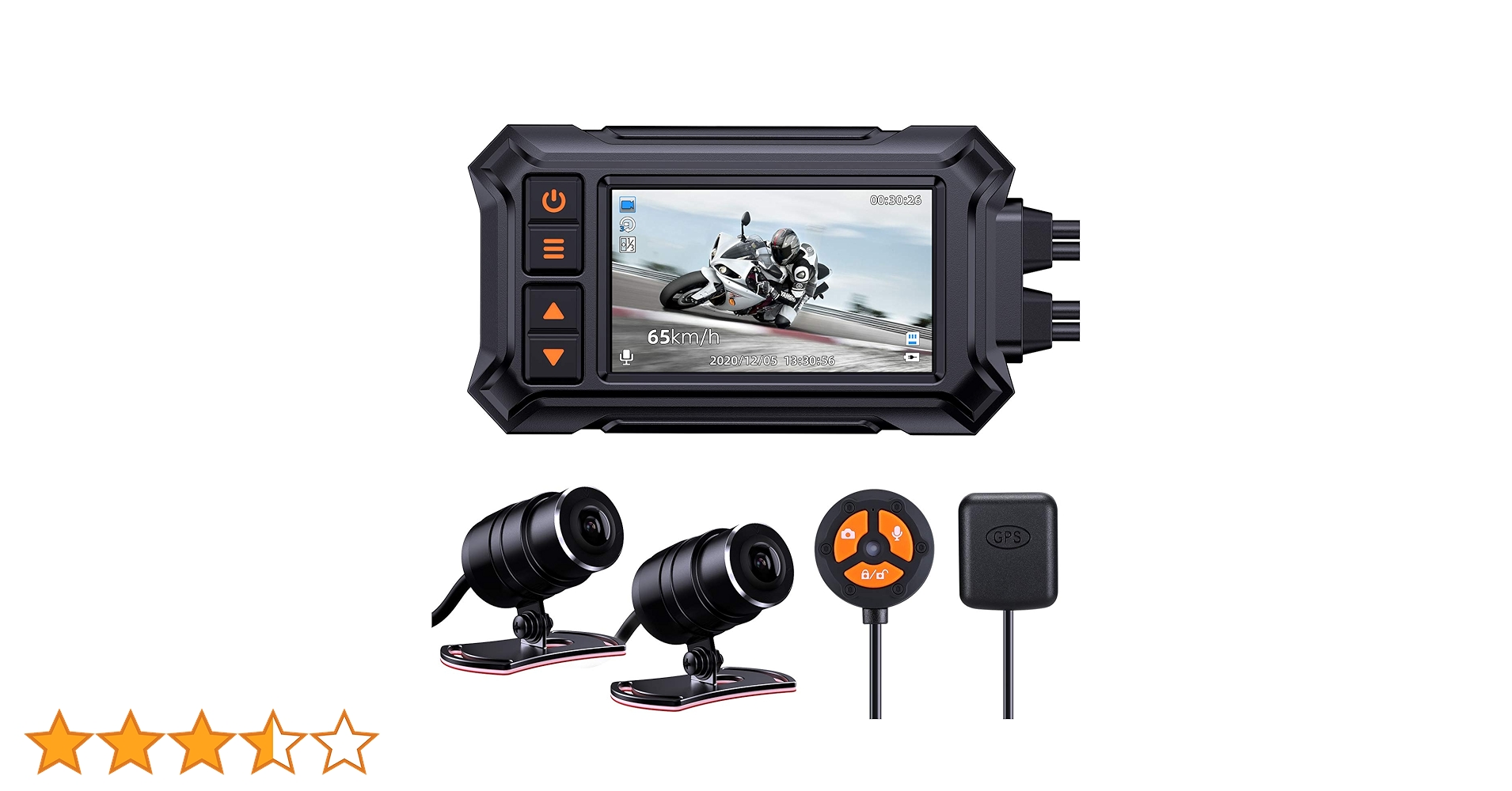 新品未使用　Blueskysea DV688 バイク用ドライブレコーダー Blueskysea DV688 バイク用 前後2カメラ ドライブレコーダー